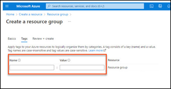 name and value setting